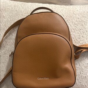Calvin Klein Caramel Brown Backpack